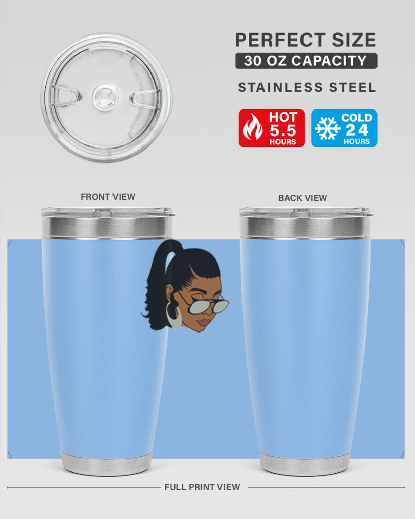 black afro 42#- women-girls- Tumbler