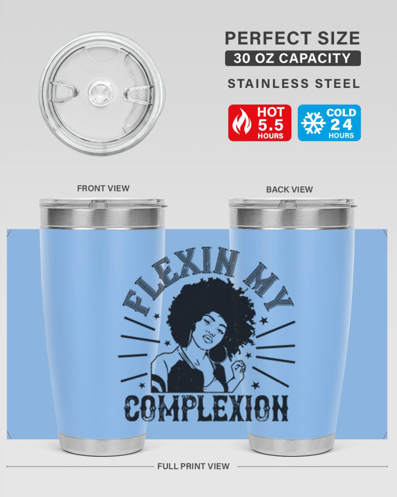 flexin my complexion Style 34#- afro- Tumbler
