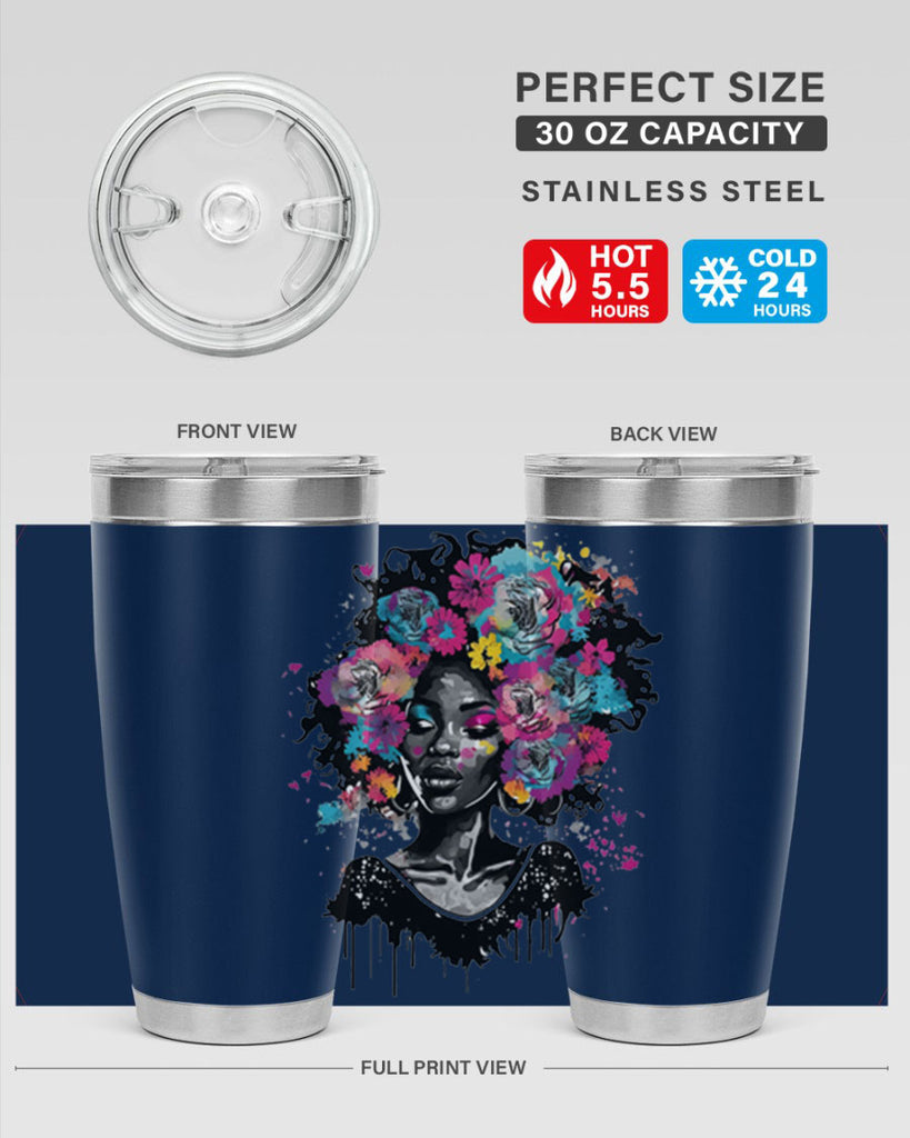 Sparkling Black Girl Design 17#- women-girls- Tumbler