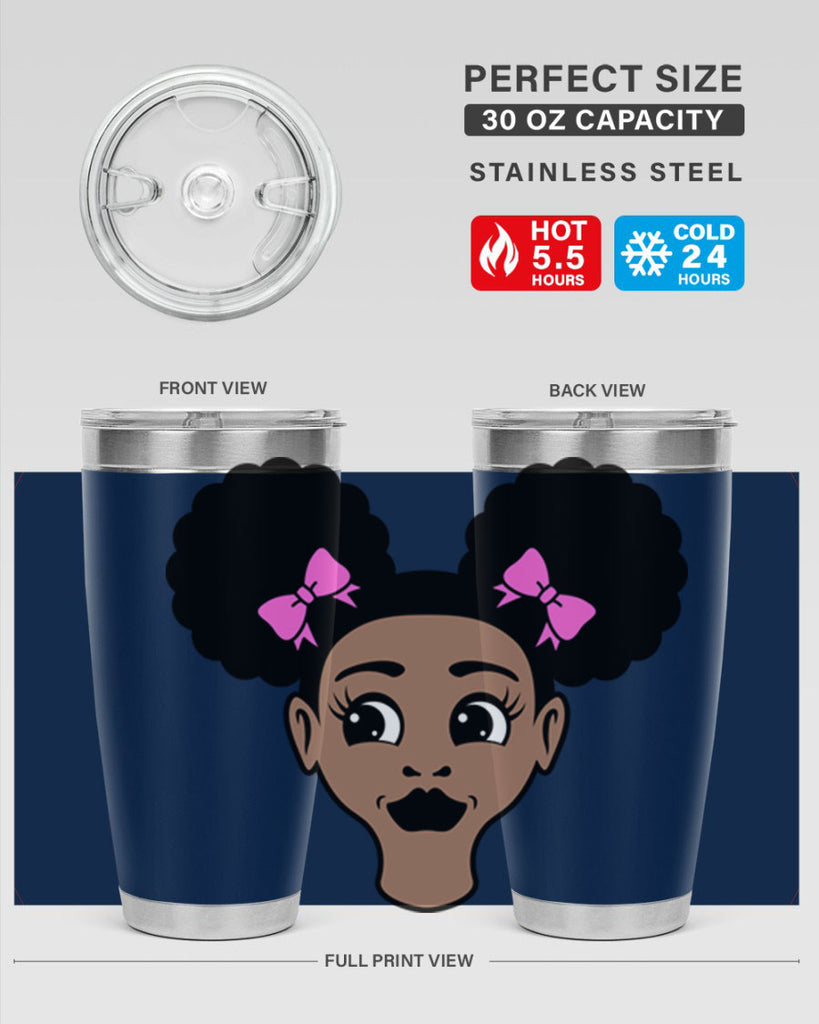 afro puffs girl 76#- women-girls- Tumbler