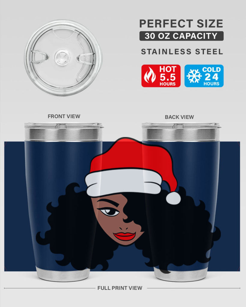 afro santa claus girl 71#- women-girls- Tumbler