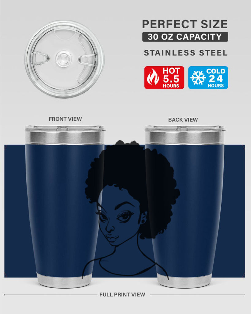 afro woman girl lady 68#- women-girls- Tumbler