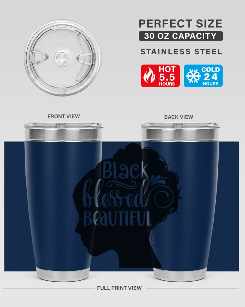 black blessed beautiful Style 62#- women-girls- Tumbler