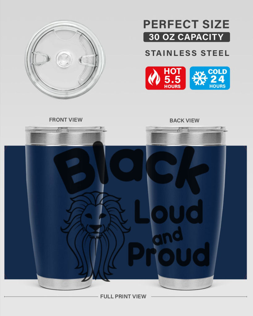 black loud and proud Style 57#- women-girls- Tumbler