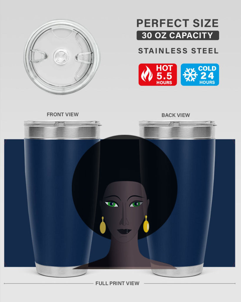 machovka black woman with green eyes 27#- women-girls- Tumbler
