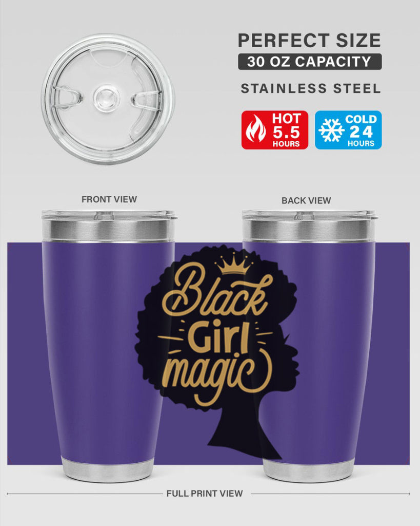 Black Girl magic copy Style 60#- women-girls- Tumbler