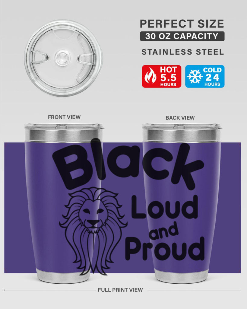 black loud and proud Style 57#- women-girls- Tumbler