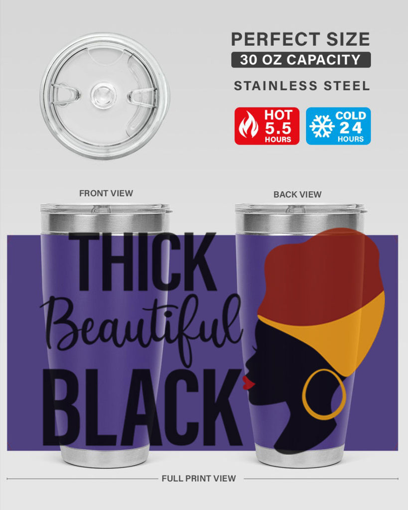 thick beautiful black Style 4#- women-girls- Tumbler