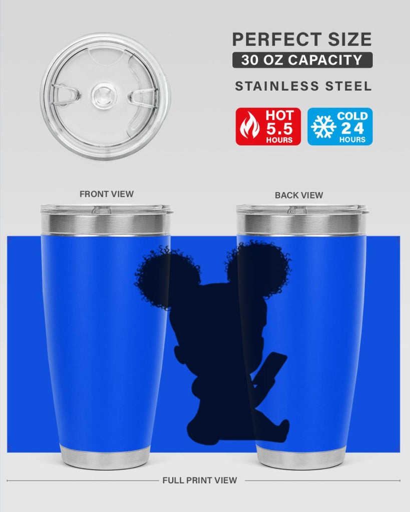 Black girl style 5#- women-girls- Tumbler