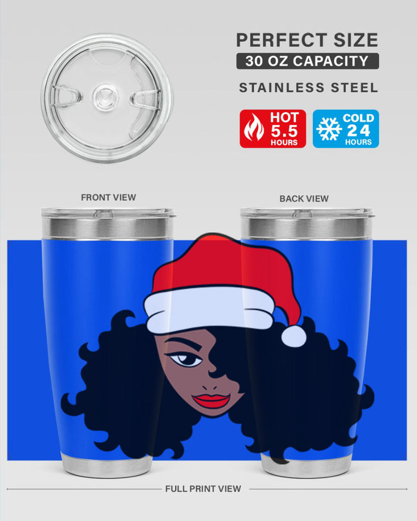 afro santa claus girl 71#- women-girls- Tumbler