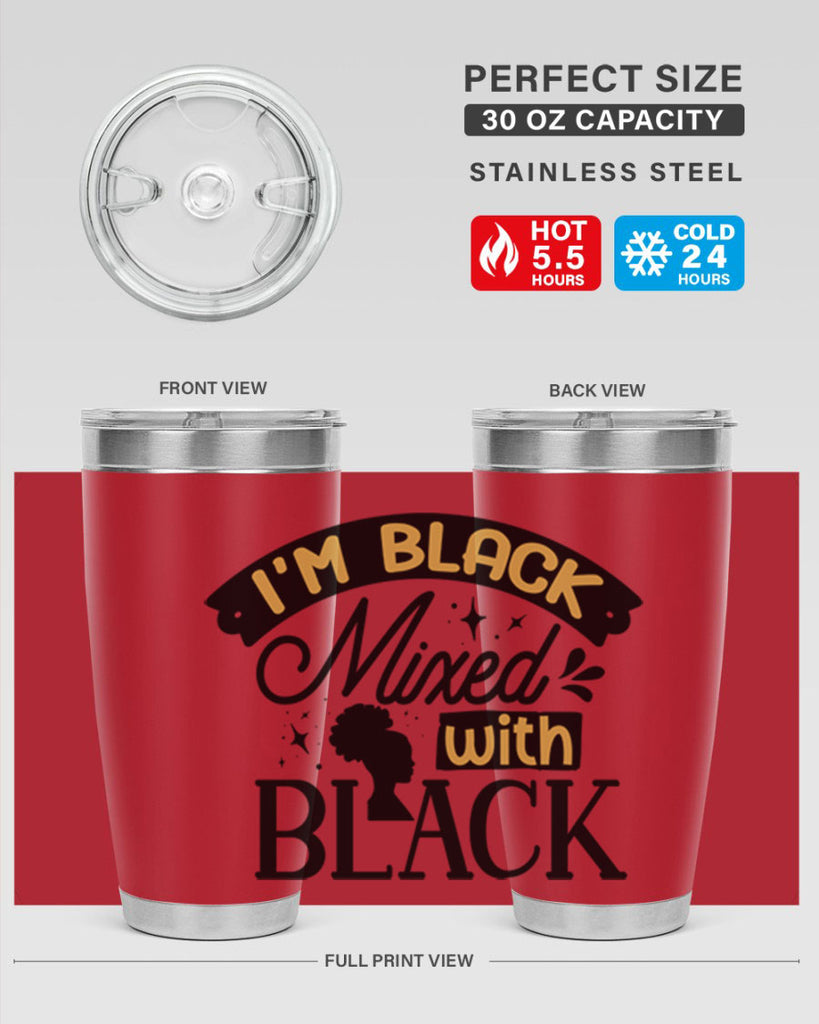 Im black mixed with black Style 30#- women-girls- Tumbler