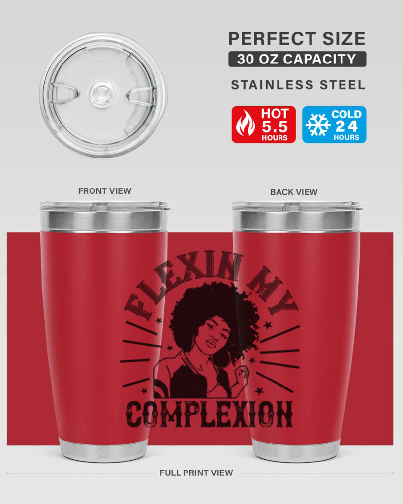flexin my complexion Style 34#- afro- Tumbler