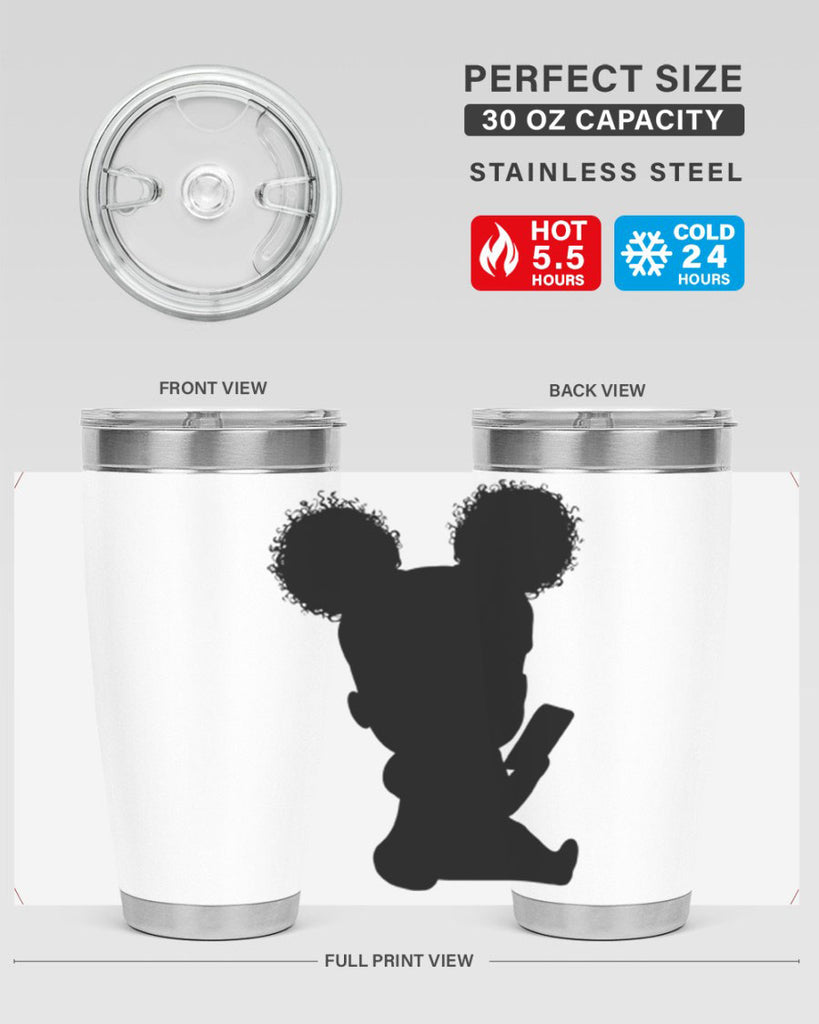 Black girl style 5#- women-girls- Tumbler