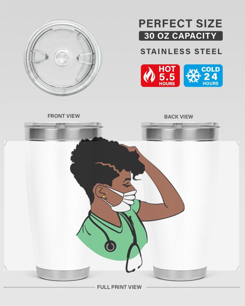 black nurse 2#- women-girls- Tumbler