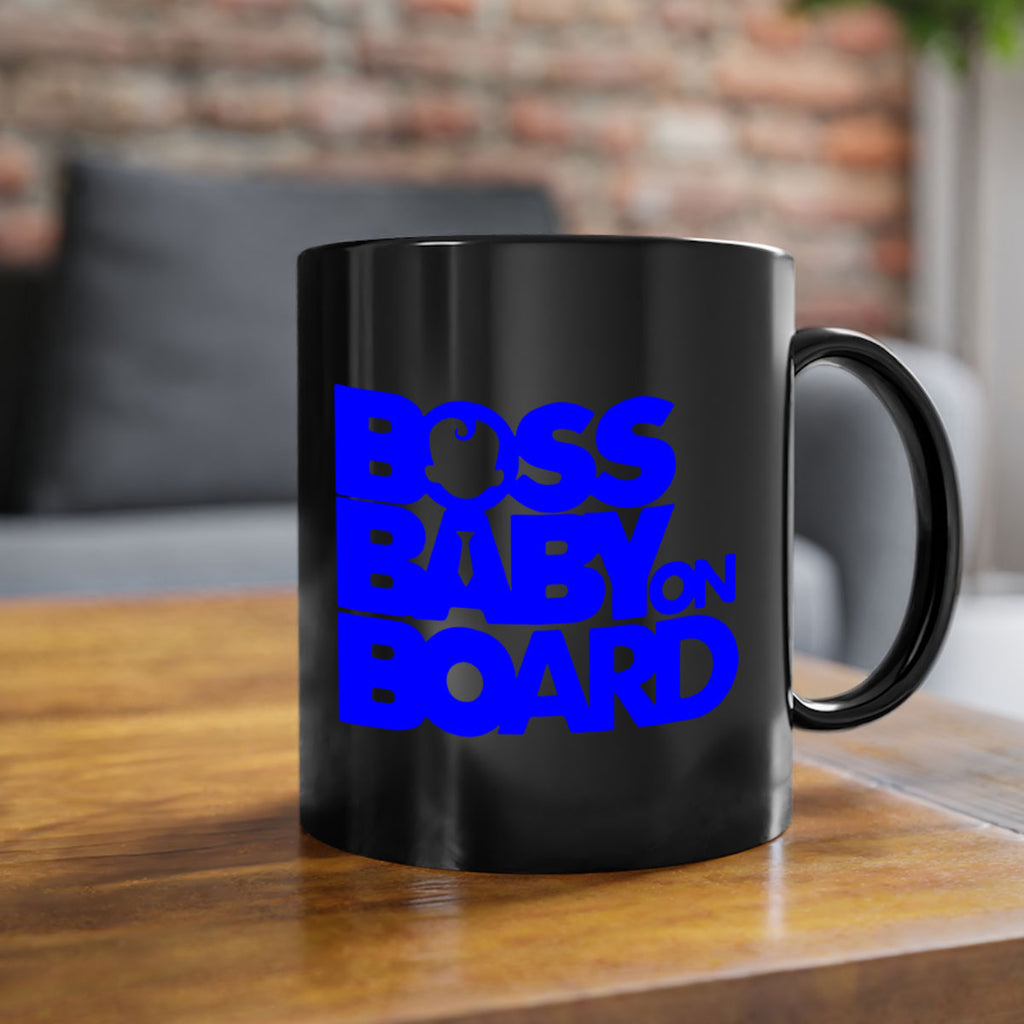 Boss Baby On Board 2#- black words - phrases-Mug / Coffee Cup