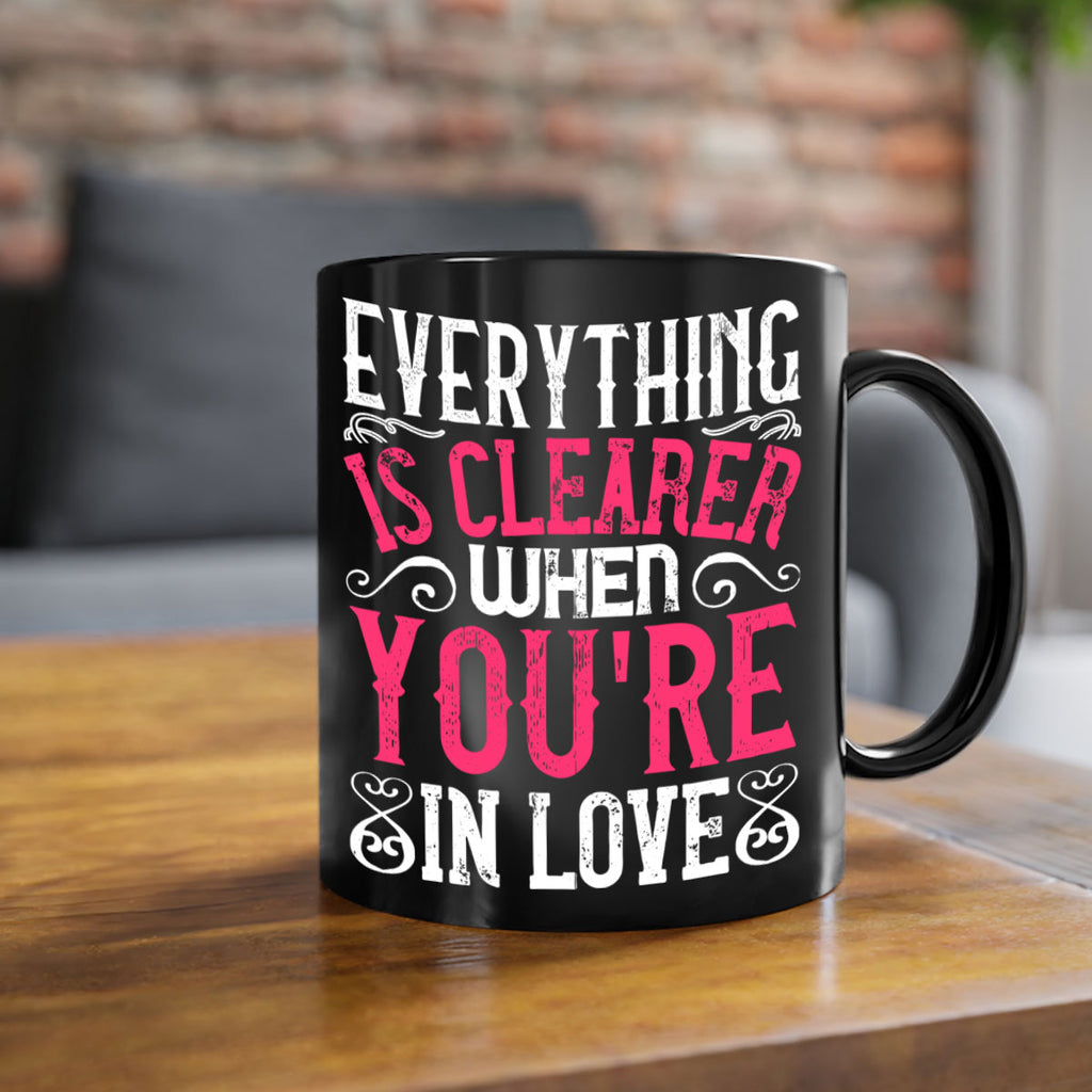 Everything is clearer when youre in love Style 48#- Dog-Mug / Coffee Cup
