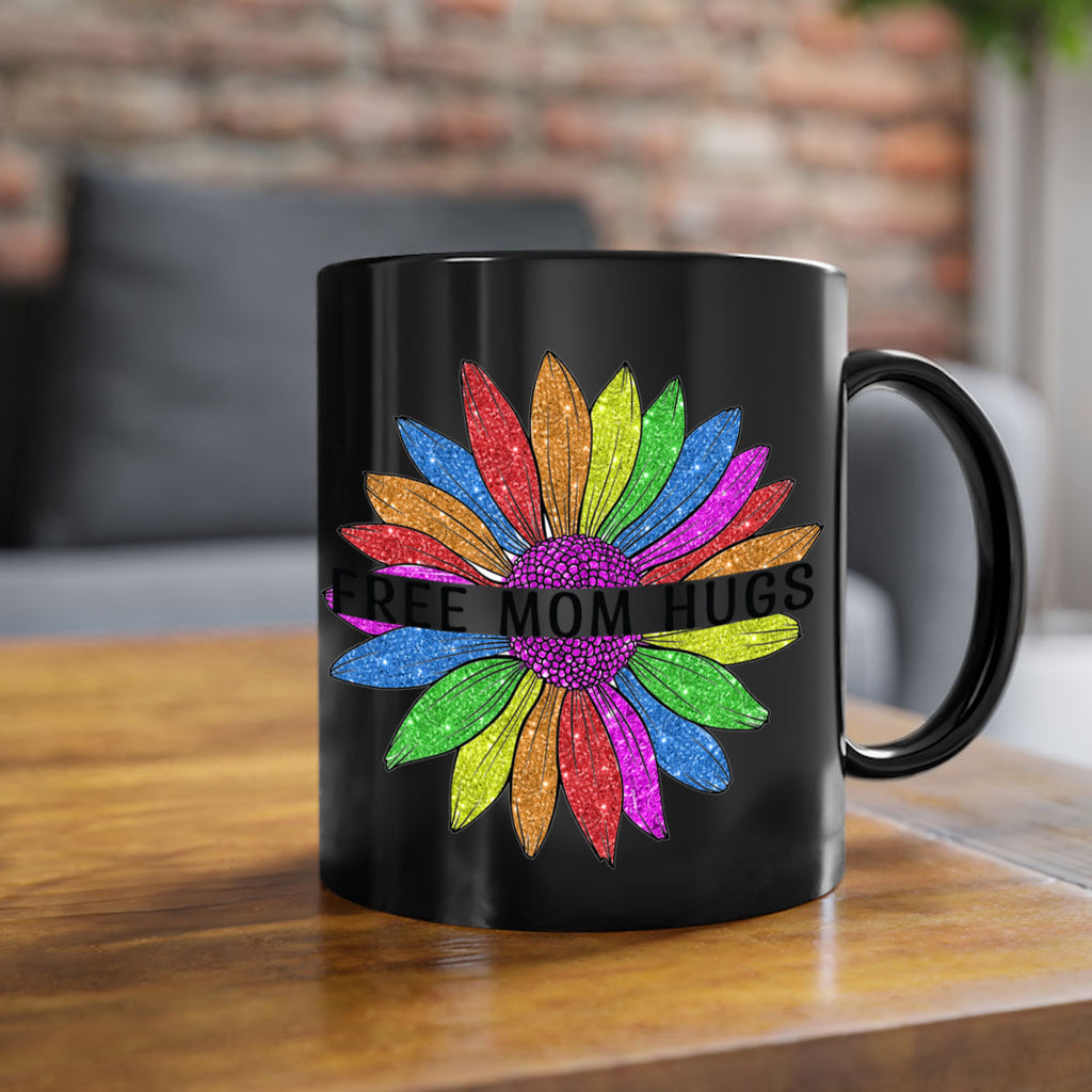 Free Mom Hugs Gay Pride Lgbt Flower 26#- lgbt-Mug / Coffee Cup