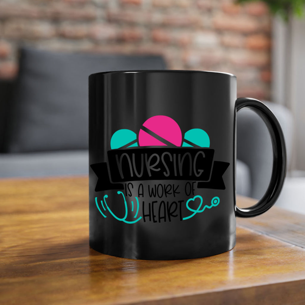 Nursing Is A Work Of Heart Style Style 71#- nurse-Mug / Coffee Cup