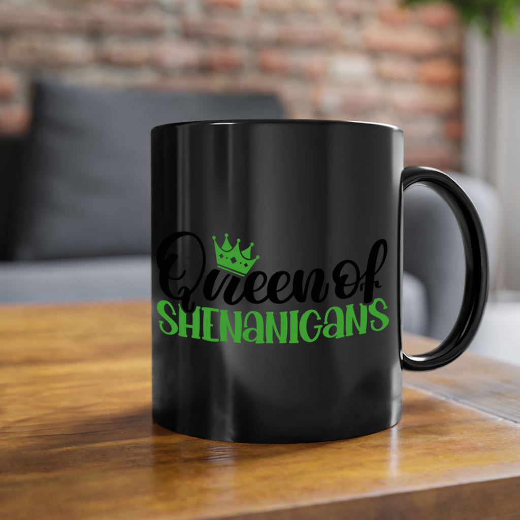 Queen Of Shenanigans Style 36#- St Patricks Day-Mug / Coffee Cup
