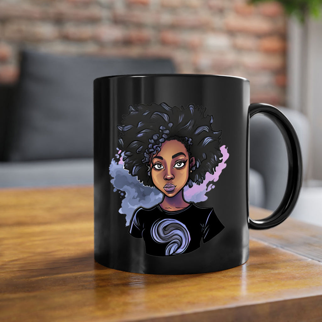Sparkling Black Girl Design 1#- Black women - Girls-Mug / Coffee Cup