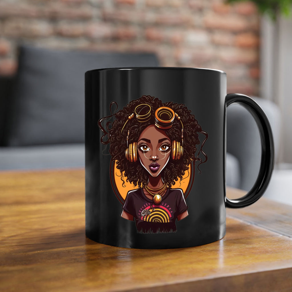Sparkling Black Girl Design 5#- Black women - Girls-Mug / Coffee Cup