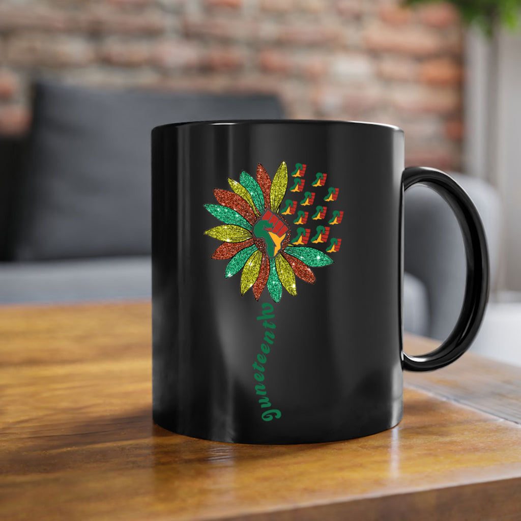 Sunflower Fist Juneteenth Black History 24#- juneteenth-Mug / Coffee Cup