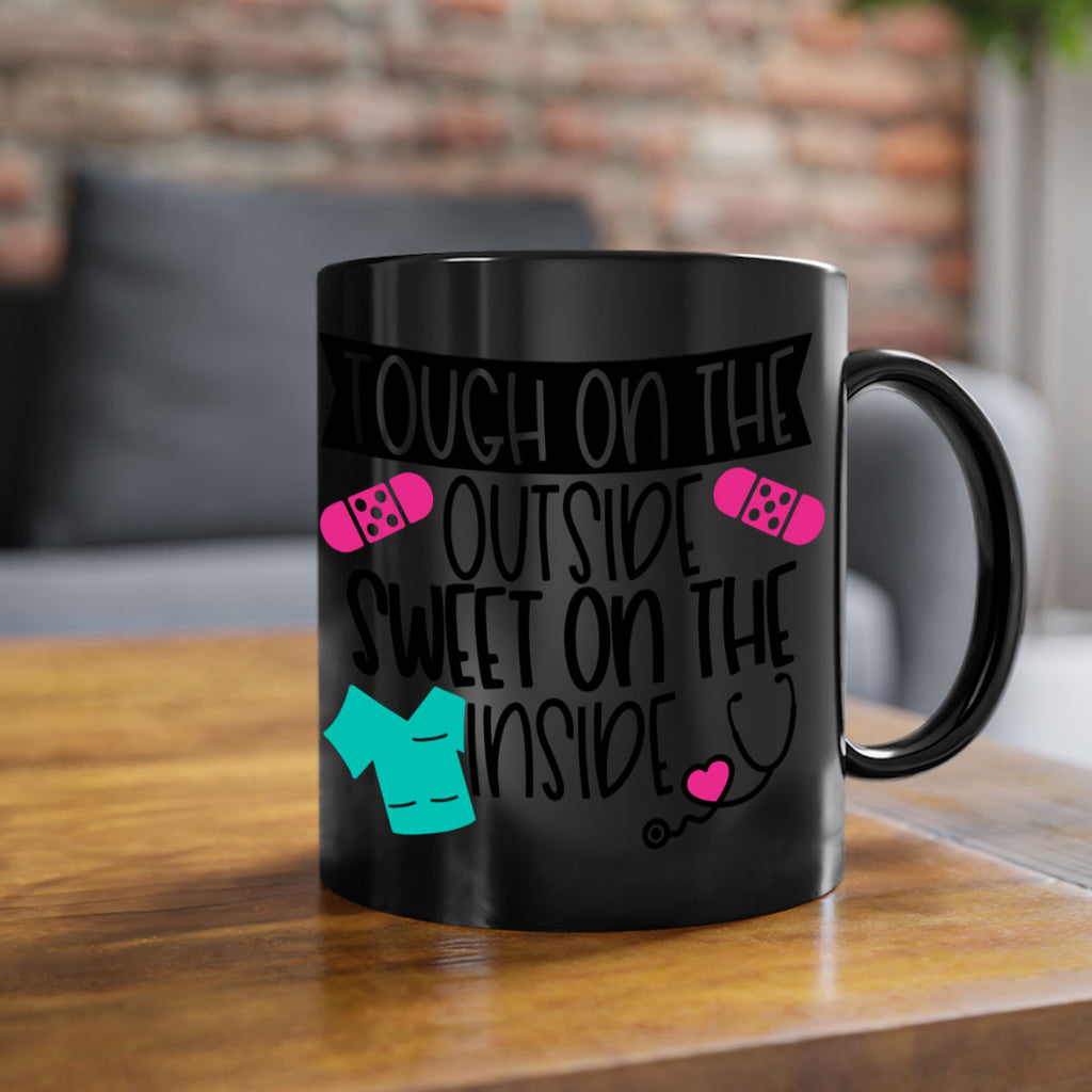 Tough On The Outside Sweet On The Inside Style Style 14#- nurse-Mug / Coffee Cup