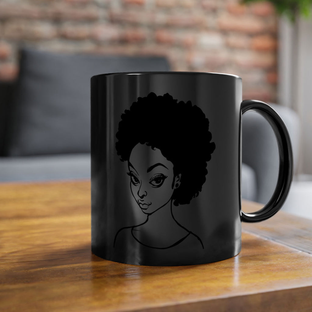 afro woman girl lady 68#- Black women - Girls-Mug / Coffee Cup