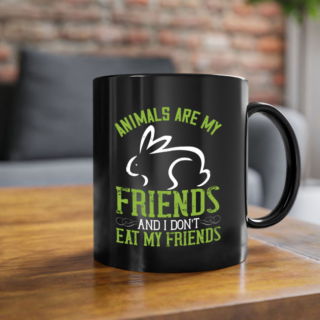 animals are my friends and i dont eat my friendss 104#- vegan-Mug / Coffee Cup