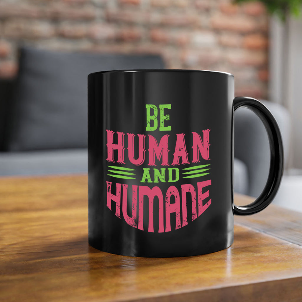 be human and humane 83#- vegan-Mug / Coffee Cup