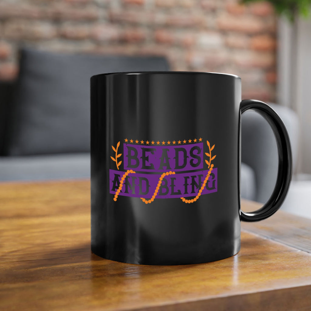 beads and bling 40#- mardi gras-Mug / Coffee Cup