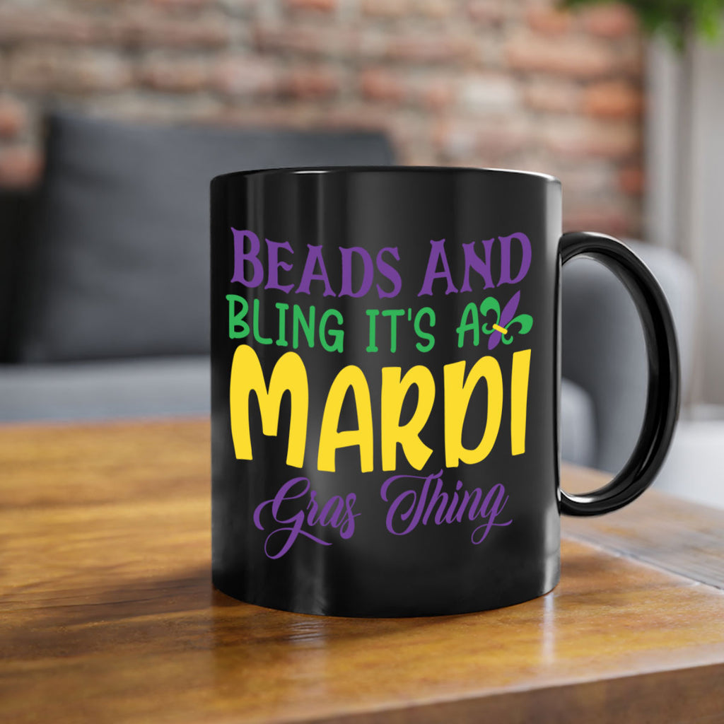 beads and bling its a mardi gras thing 86#- mardi gras-Mug / Coffee Cup