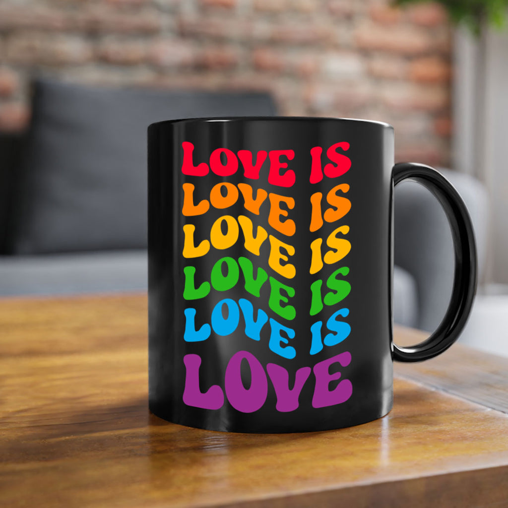 cool rainbow lgbt love is lgbt 147#- lgbt-Mug / Coffee Cup