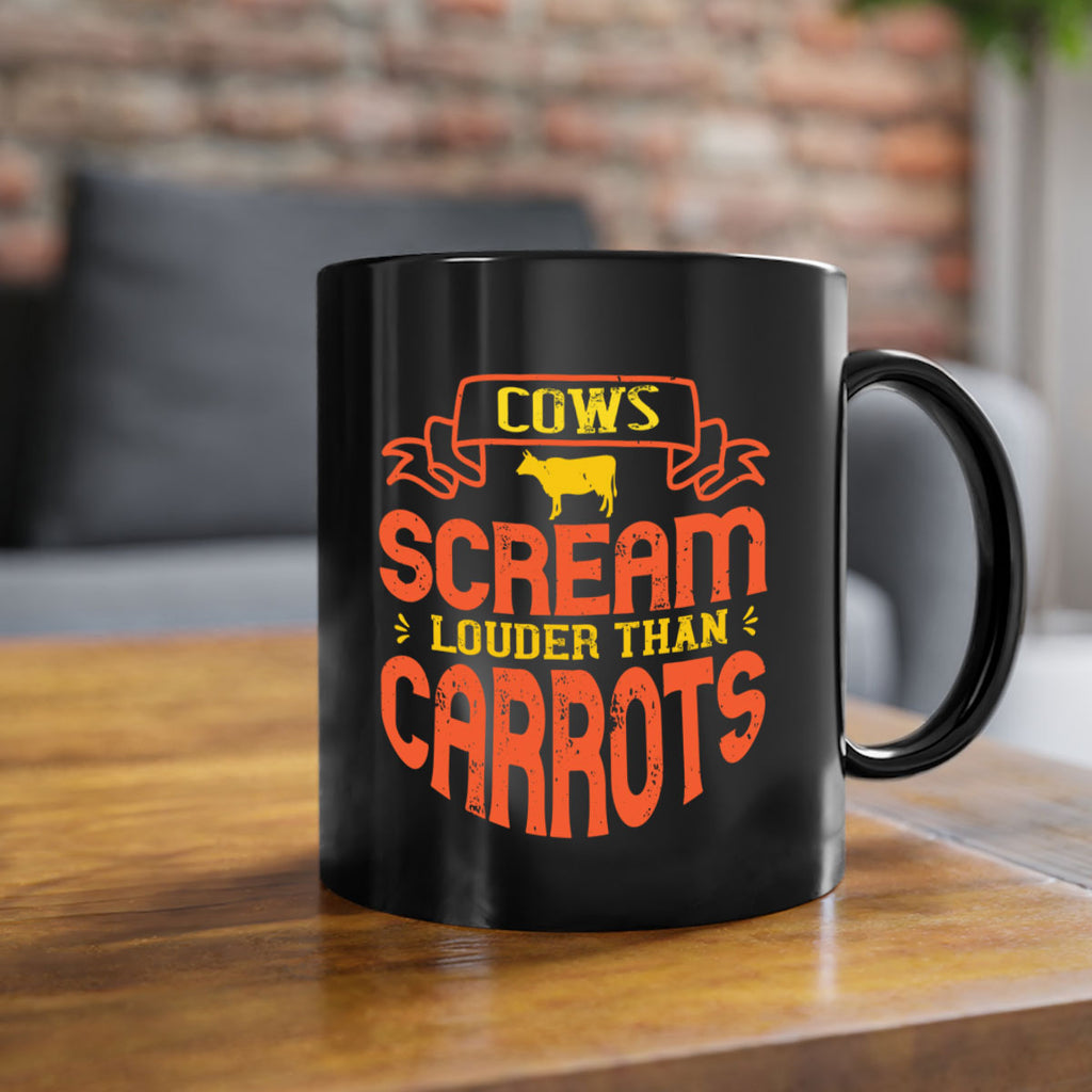cows scream louder than carrots 71#- vegan-Mug / Coffee Cup