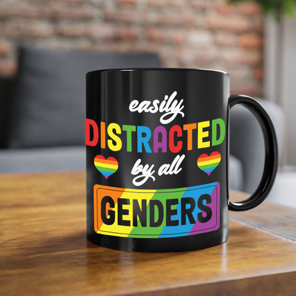 easily distracted by all genders lgbt 142#- lgbt-Mug / Coffee Cup