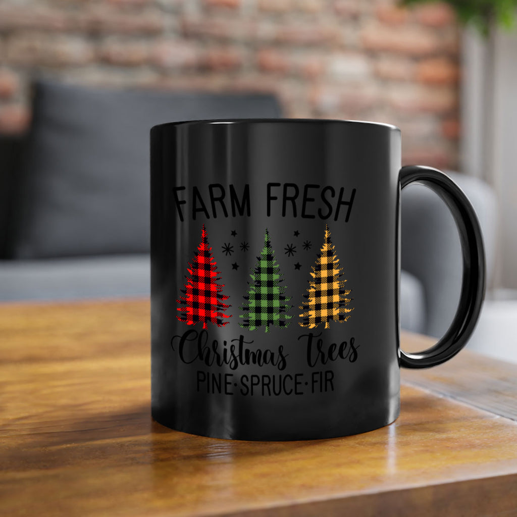 farm fresh christmas trees style 206#- christmas-Mug / Coffee Cup
