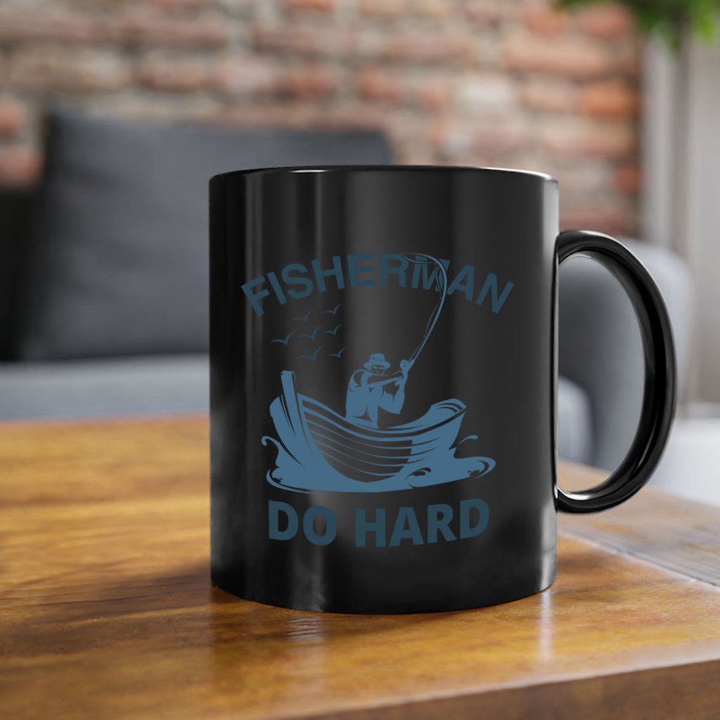 fisher man do hard 155#- fishing-Mug / Coffee Cup