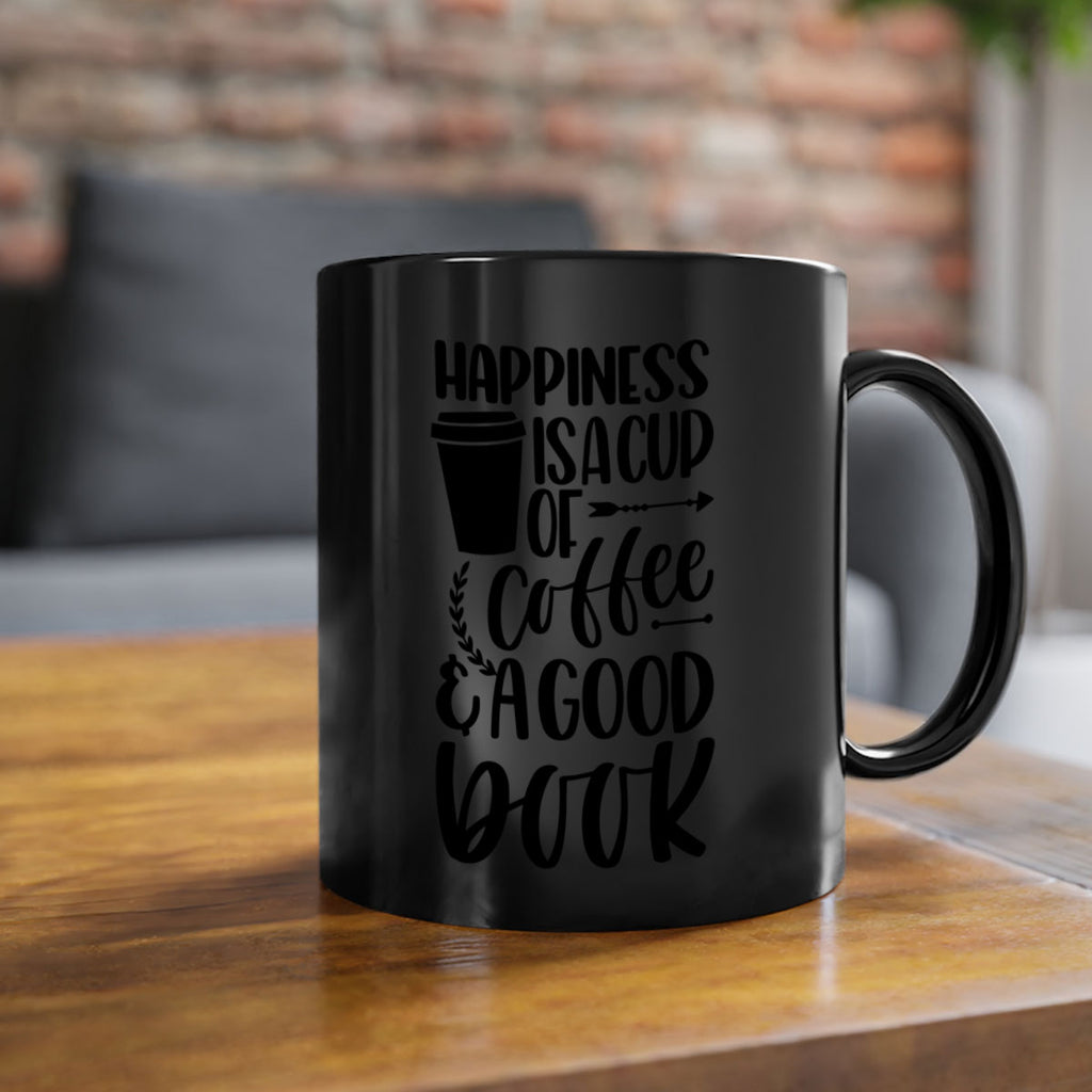 happiness is a cup of coffee 39#- Reading - Books-Mug / Coffee Cup