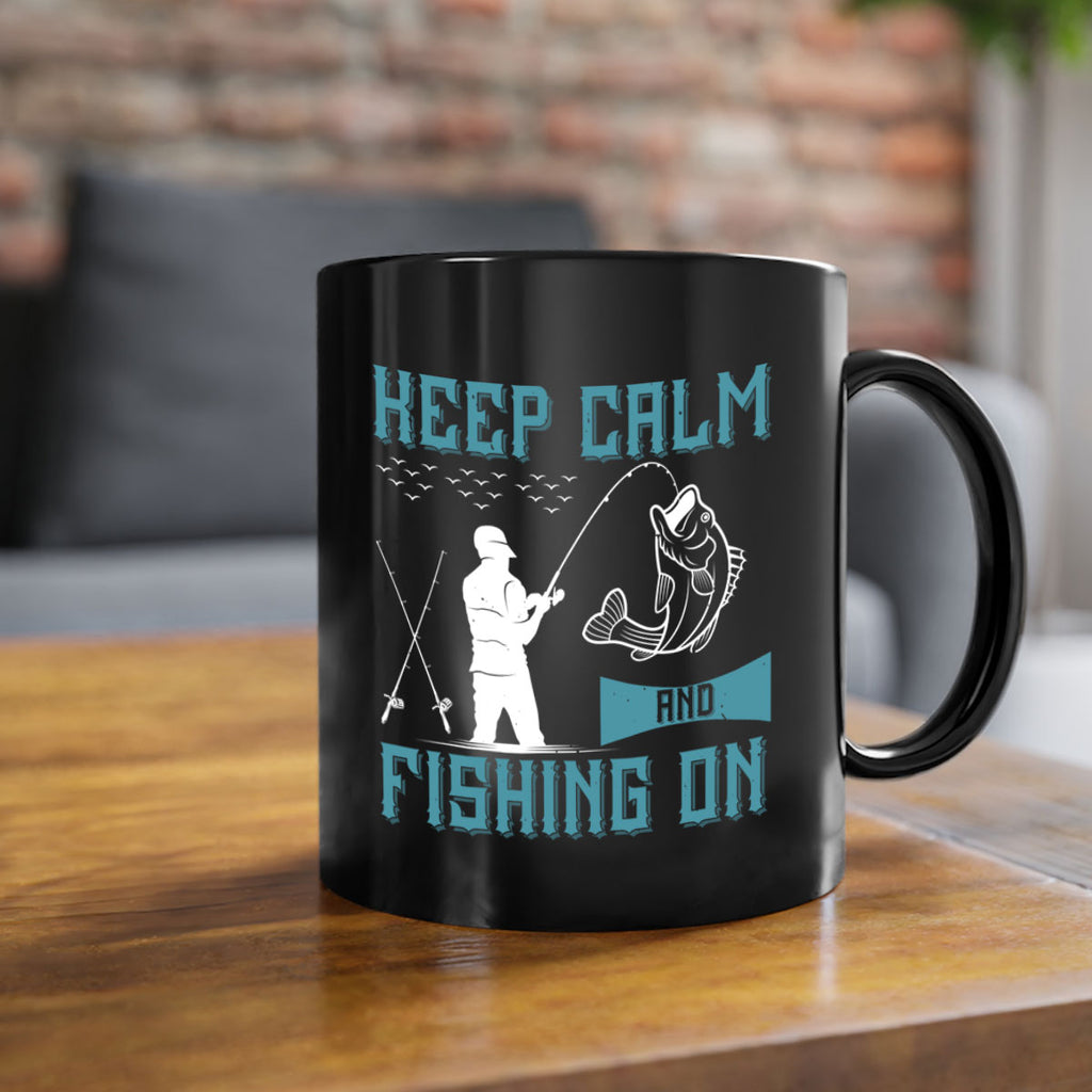 keep calm and fishing on 248#- fishing-Mug / Coffee Cup