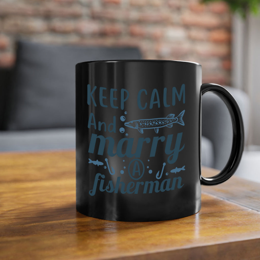 keep calm and merry 66#- fishing-Mug / Coffee Cup