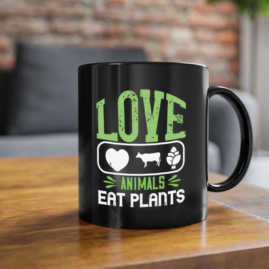 love animals eat plants 33#- vegan-Mug / Coffee Cup