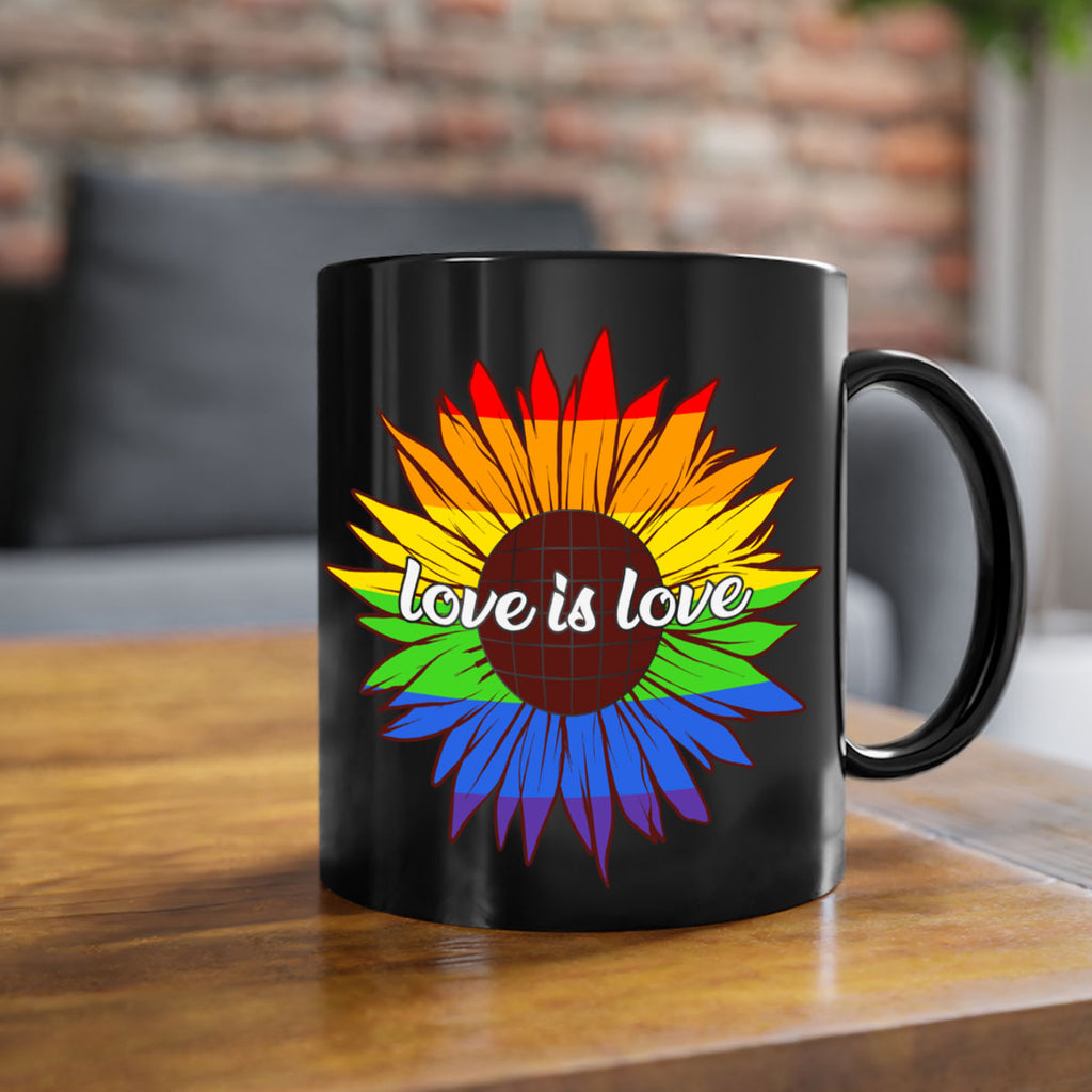 rainbow sunflower love is love 26#- lgbt-Mug / Coffee Cup