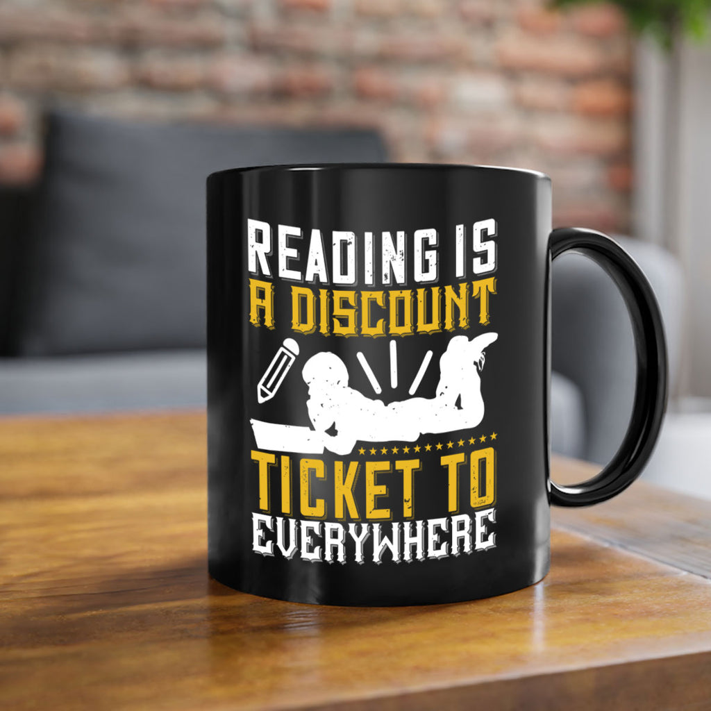 reading is a discount ticket to everywhere 16#- Reading - Books-Mug / Coffee Cup