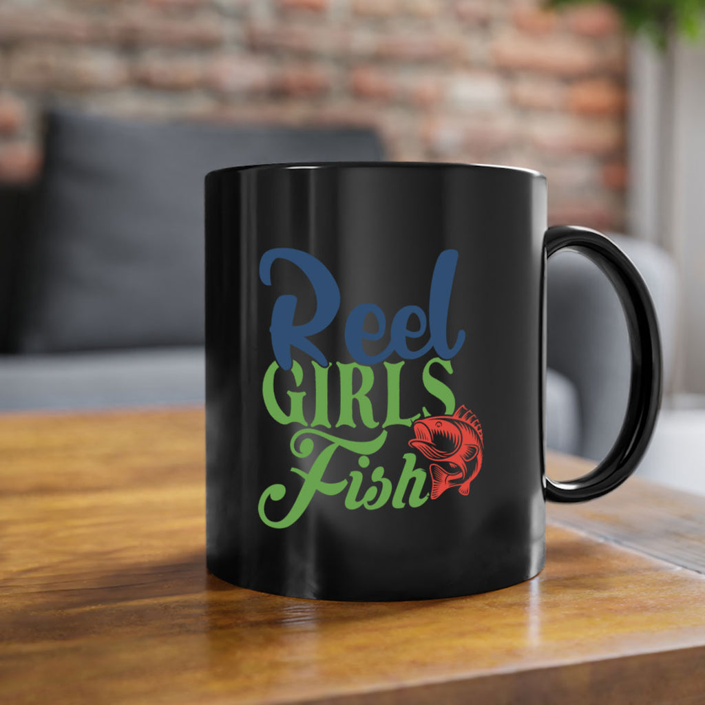 reel girls fish 199#- fishing-Mug / Coffee Cup