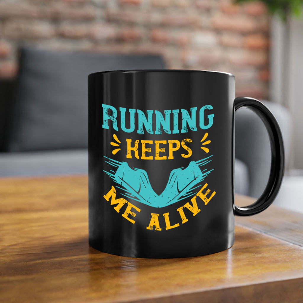 running keeps me alive 19#- running-Mug / Coffee Cup