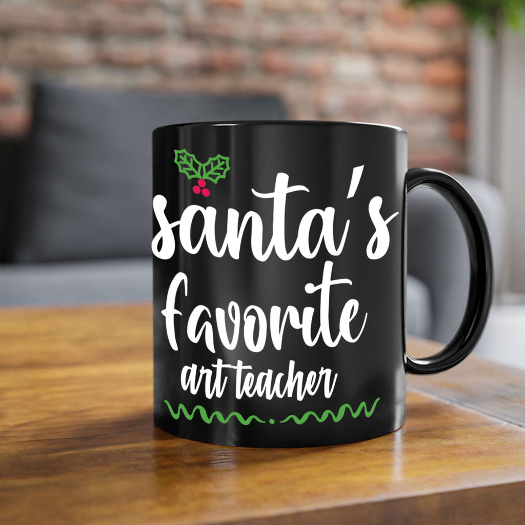 santa's favorite art teacher style 612#- christmas-Mug / Coffee Cup