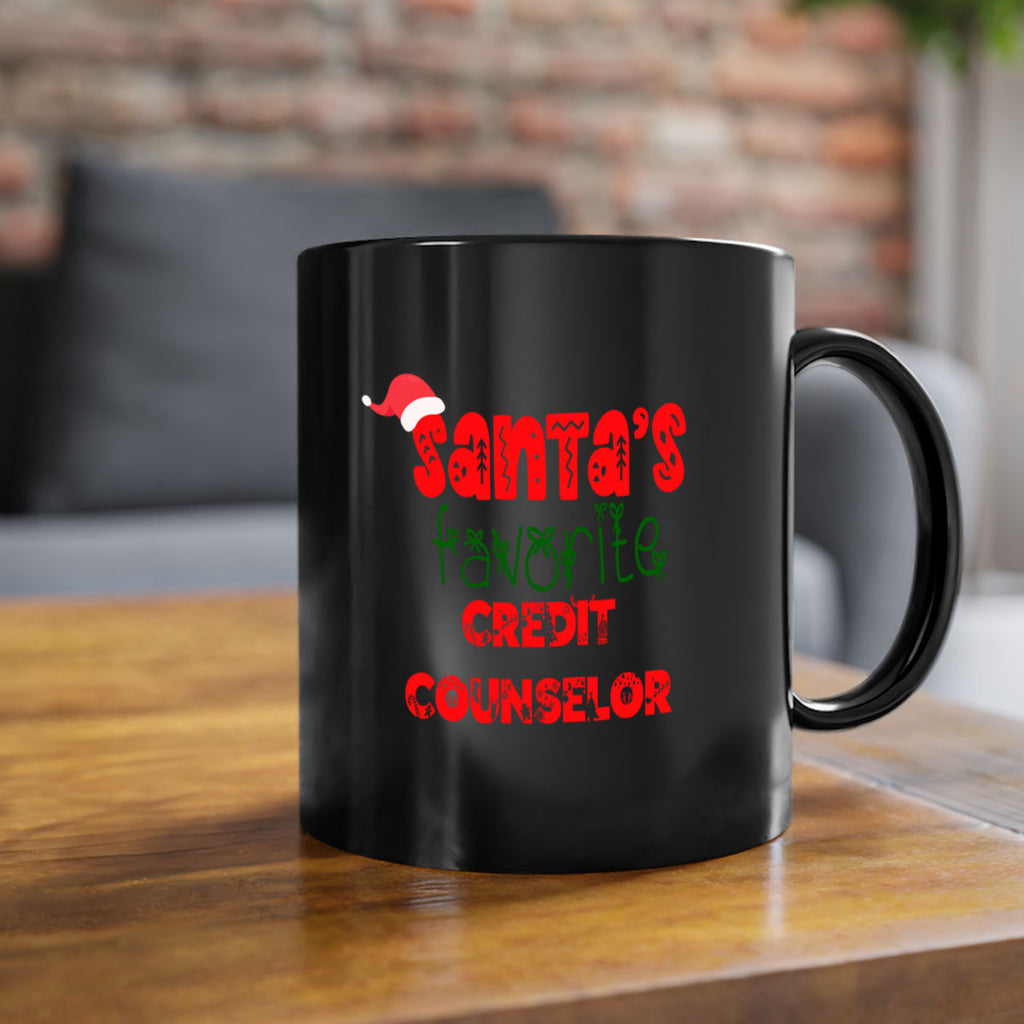 santas favorite credit counselor style 754#- christmas-Mug / Coffee Cup