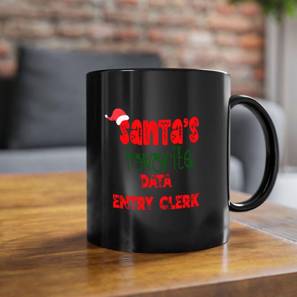 santas favorite data entry clerk style 765#- christmas-Mug / Coffee Cup