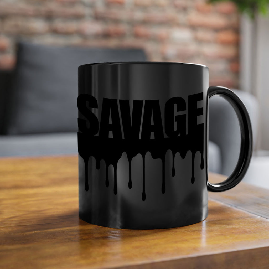savage drip 41#- black words - phrases-Mug / Coffee Cup