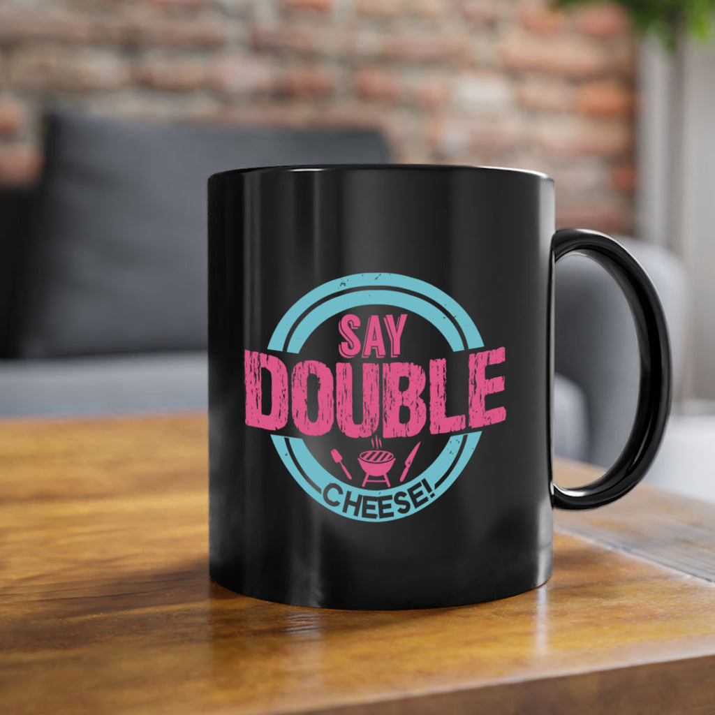 say double cheese 14#- bbq-Mug / Coffee Cup